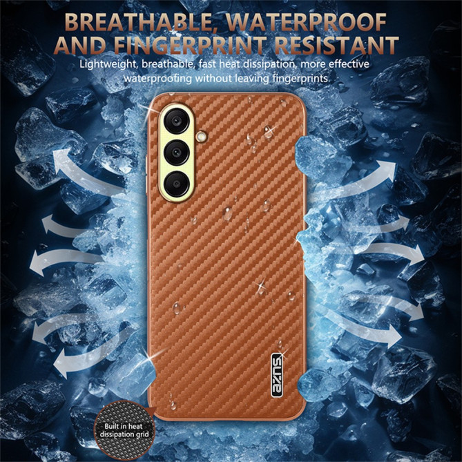 Coque Samsung Galaxy A37 AZNS Fibre de Carbone