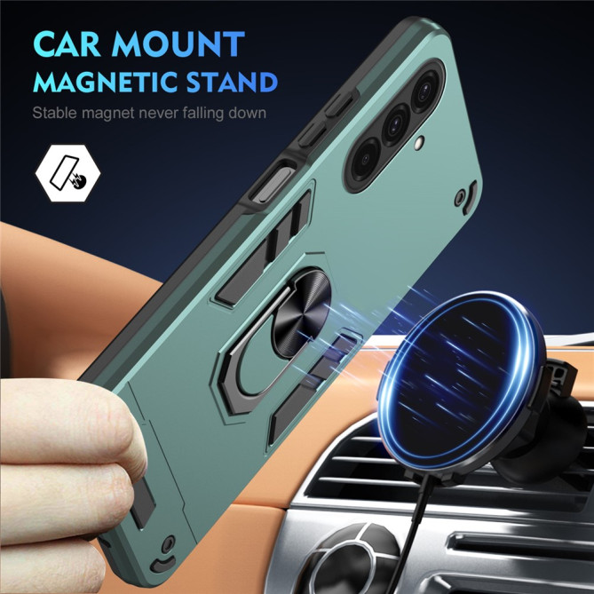 Coque Samsung Galaxy A37 TPU + PC Anneau Support