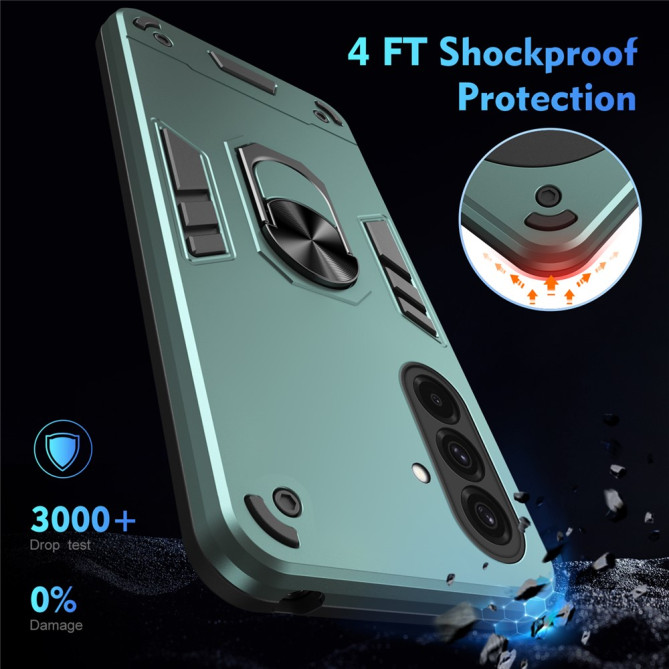 Coque Samsung Galaxy A37 TPU + PC Anneau Support