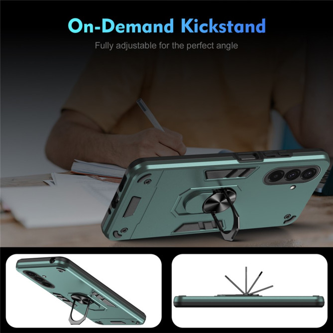 Coque Samsung Galaxy A37 TPU + PC Anneau Support