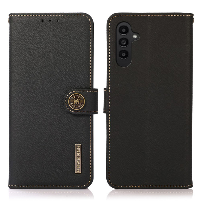 Housse Samsung Galaxy A37 KHAZNEH Portefeuille RFID Cuir Véritable