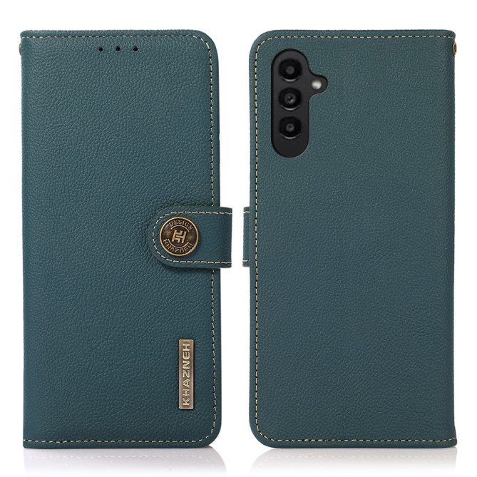 Housse Samsung Galaxy A37 KHAZNEH Portefeuille RFID Cuir Véritable