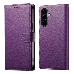 Housse Samsung Galaxy A37 Portefeuille Litchi ALBA