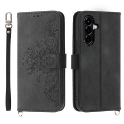 Housse Samsung Galaxy A37 Fleurs Portefeuille Dragonne ALBA