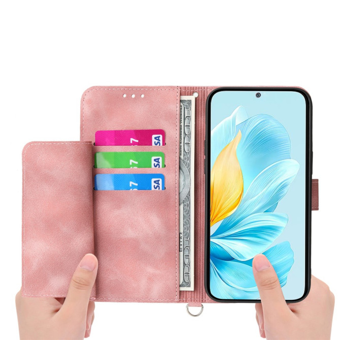 Housse Samsung Galaxy A37 Fleurs Portefeuille Dragonne ALBA