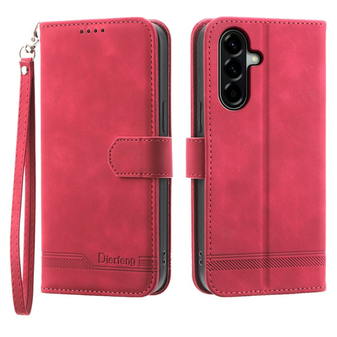 Housse Samsung Galaxy A37 DIERFENG DF-03 Portefeuille avec Dragonne