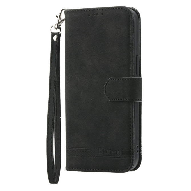 Housse Samsung Galaxy A37 DIERFENG DF-03 Portefeuille avec Dragonne