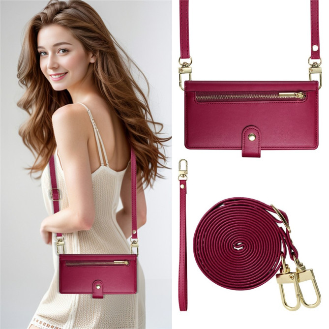 Housse Samsung Galaxy A37 Portefeuille Fermeture Éclair ALBA