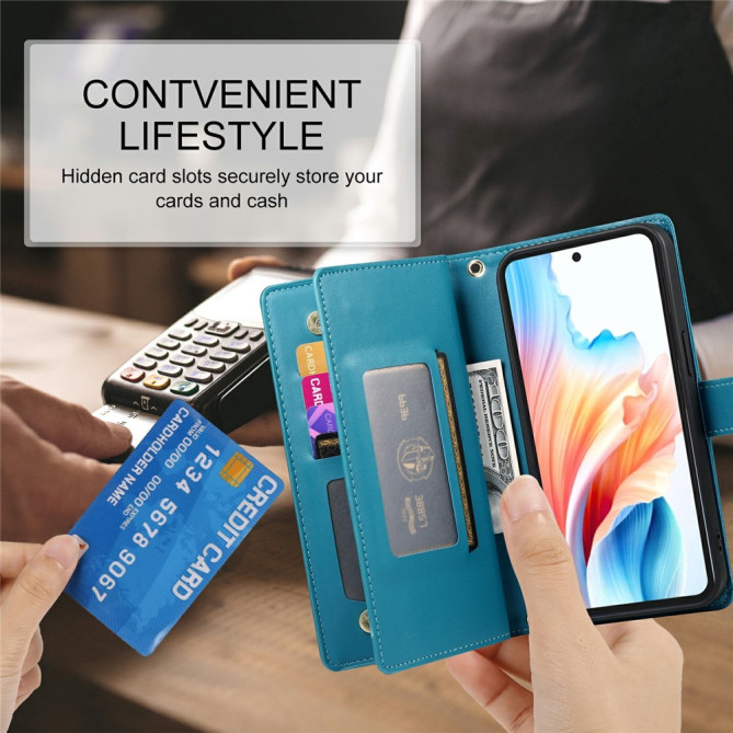 Housse Samsung Galaxy A37 Portefeuille Fermeture Éclair ALBA