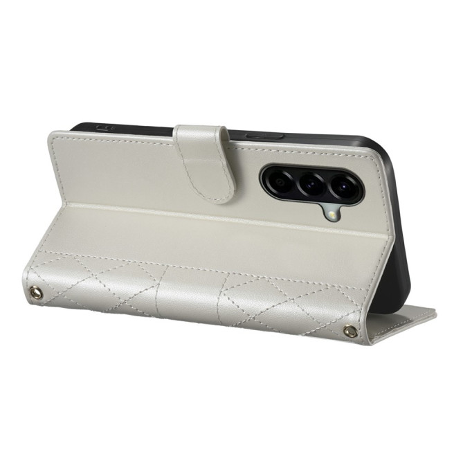 Housse Samsung Galaxy A37 Losange Portefeuille Support Dragonne ALBA