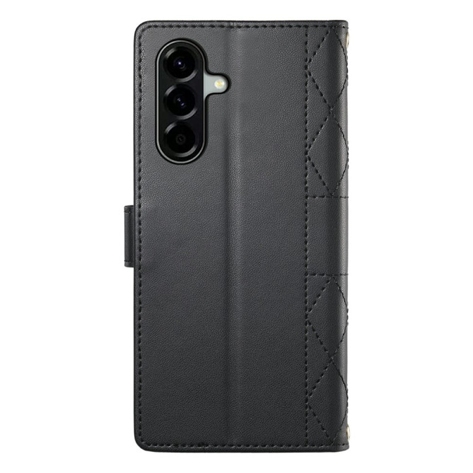 Housse Samsung Galaxy A37 Losange Portefeuille Support Dragonne ALBA