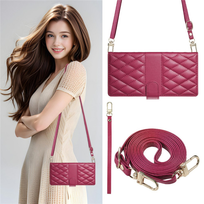 Housse Samsung Galaxy A37 Losange Portefeuille Support Dragonne ALBA