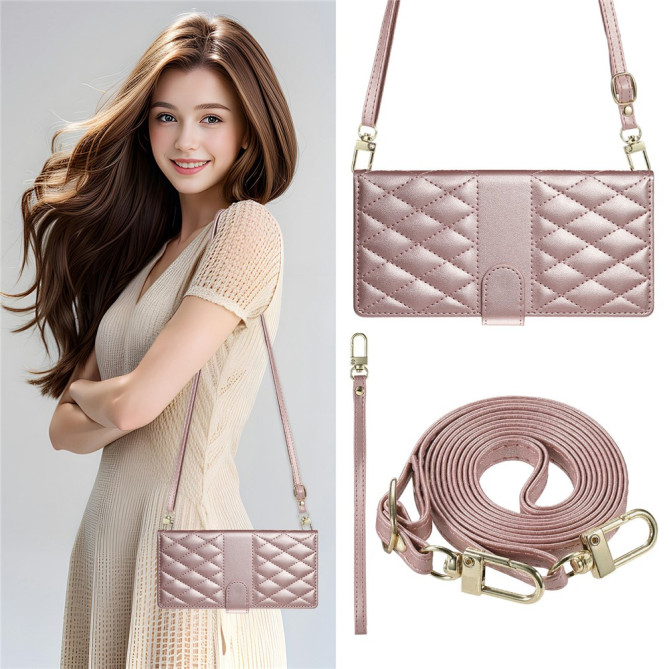 Housse Samsung Galaxy A37 Losange Portefeuille Support Dragonne ALBA