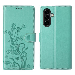 Housse Samsung Galaxy A37 Papillon Floral Portefeuille Dragonne ALBA