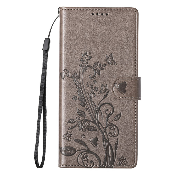 Housse Samsung Galaxy A37 Papillon Floral Portefeuille Dragonne ALBA