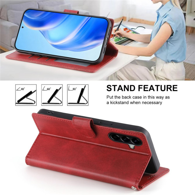 Housse Samsung Galaxy A37 Portefeuille Support Veau ALBA