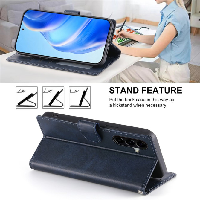 Housse Samsung Galaxy A37 Portefeuille Support Veau ALBA