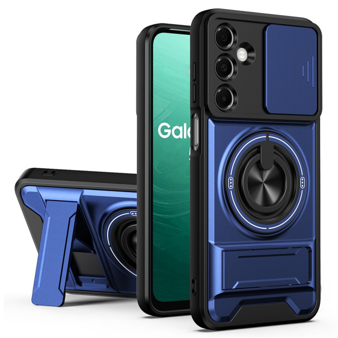 Coque Samsung Galaxy A37 TPU + PC Cache Caméra Anneau Support