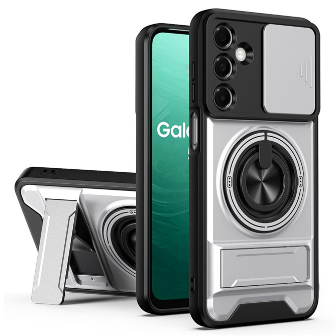 Coque Samsung Galaxy A37 TPU + PC Cache Caméra Anneau Support