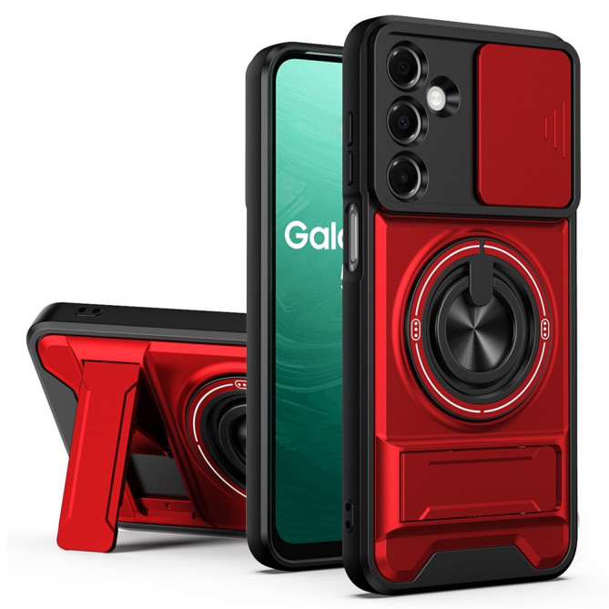 Coque Samsung Galaxy A37 TPU + PC Cache Caméra Anneau Support