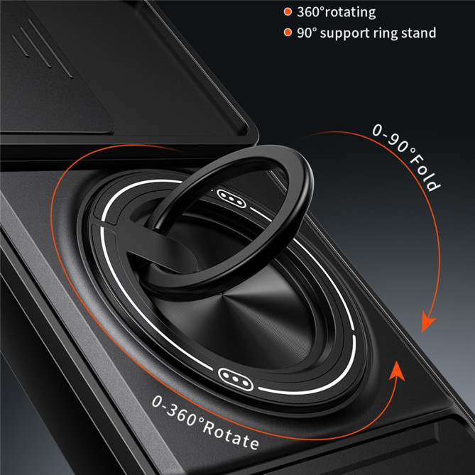 Coque Samsung Galaxy A37 TPU + PC Cache Caméra Anneau Support