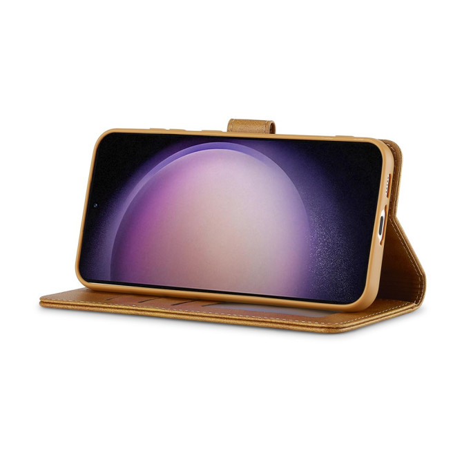 Housse Samsung Galaxy A37 LC.IMEEKE Portefeuille Veau