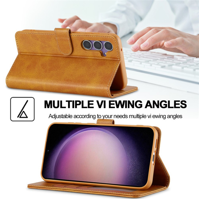 Housse Samsung Galaxy A37 LC.IMEEKE Portefeuille Veau