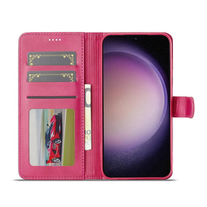 Housse Samsung Galaxy A37 LC.IMEEKE Portefeuille Veau