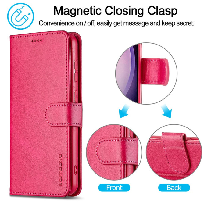Housse Samsung Galaxy A37 LC.IMEEKE Portefeuille Veau
