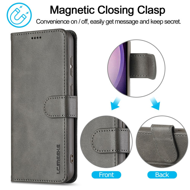 Housse Samsung Galaxy A37 LC.IMEEKE Portefeuille Veau