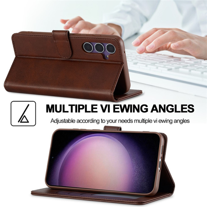 Housse Samsung Galaxy A37 LC.IMEEKE Portefeuille Veau