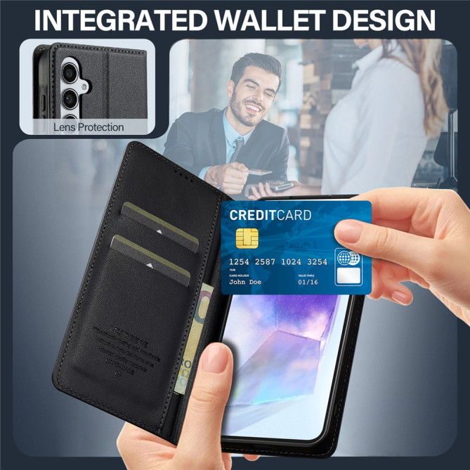 Housse Samsung Galaxy A37 LC.IMEEKE L1 Portefeuille Support