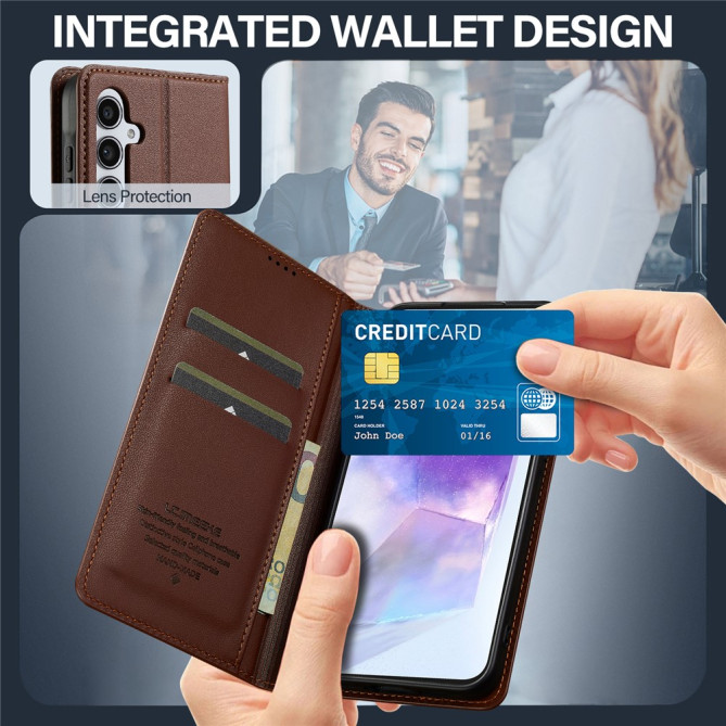 Housse Samsung Galaxy A37 LC.IMEEKE L1 Portefeuille Support