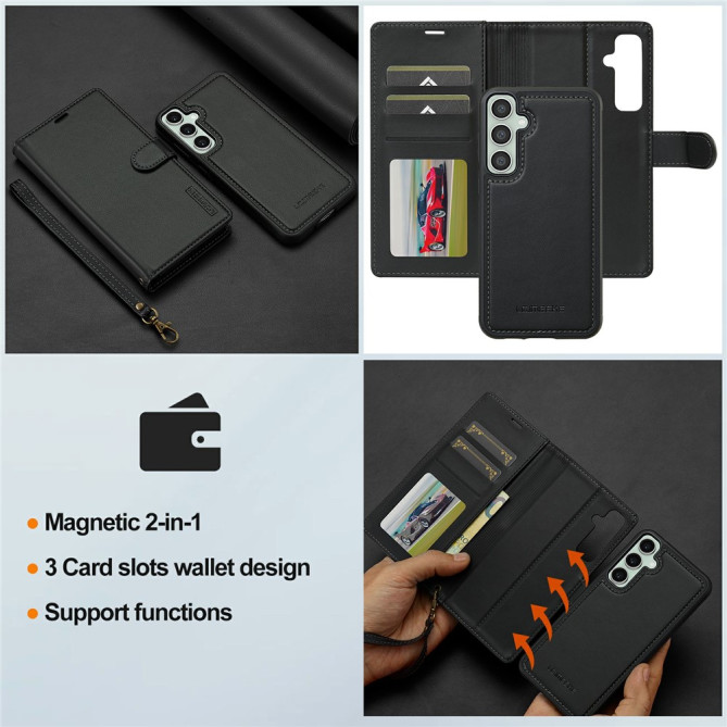 Housse Samsung Galaxy A37 LC.IMEEKE L2 Portefeuille Magnétique