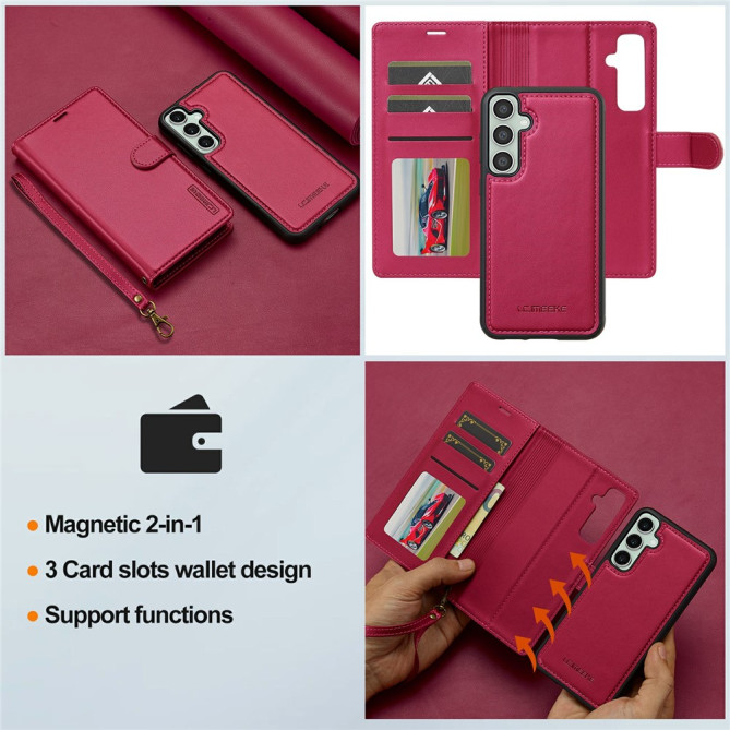 Housse Samsung Galaxy A37 LC.IMEEKE L2 Portefeuille Magnétique