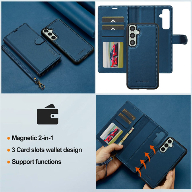 Housse Samsung Galaxy A37 LC.IMEEKE L2 Portefeuille Magnétique