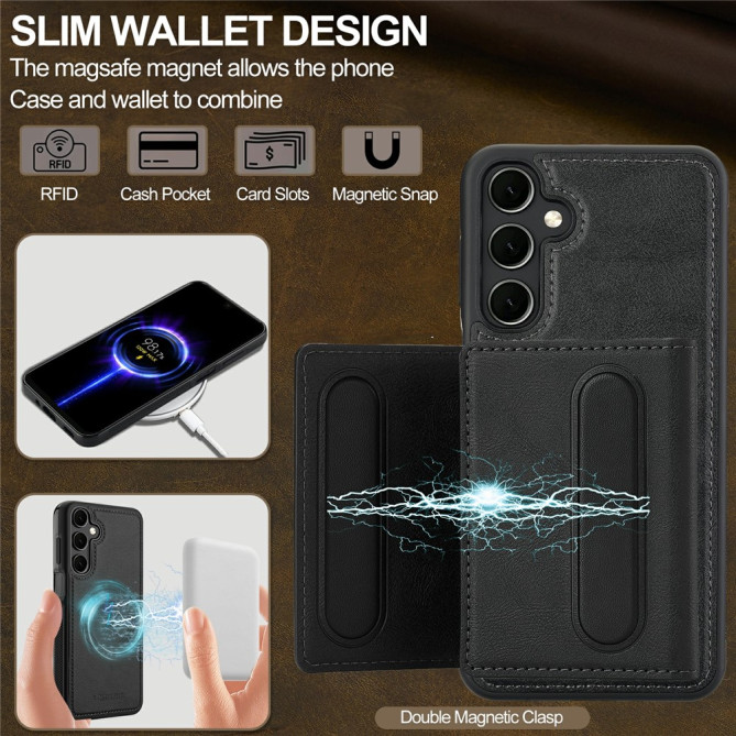 Coque Samsung Galaxy A37 LC.IMEEKE L5 Portefeuille Détachable