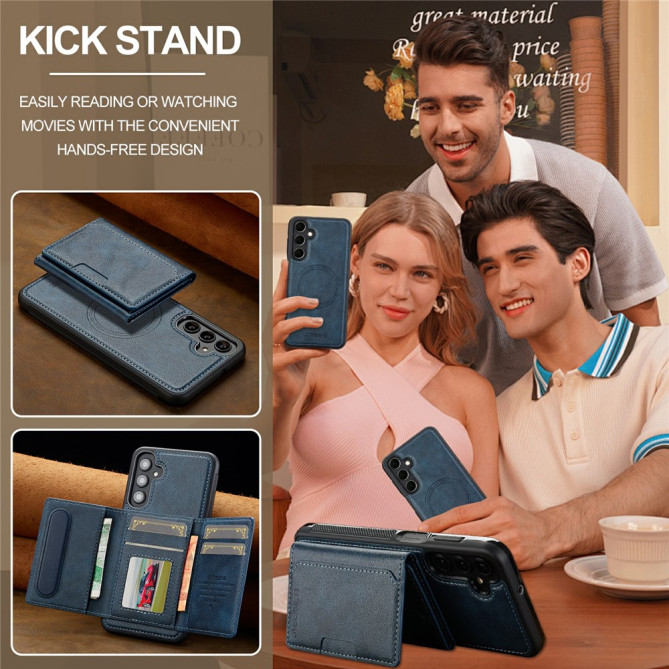 Coque Samsung Galaxy A37 LC.IMEEKE L5 Portefeuille Détachable