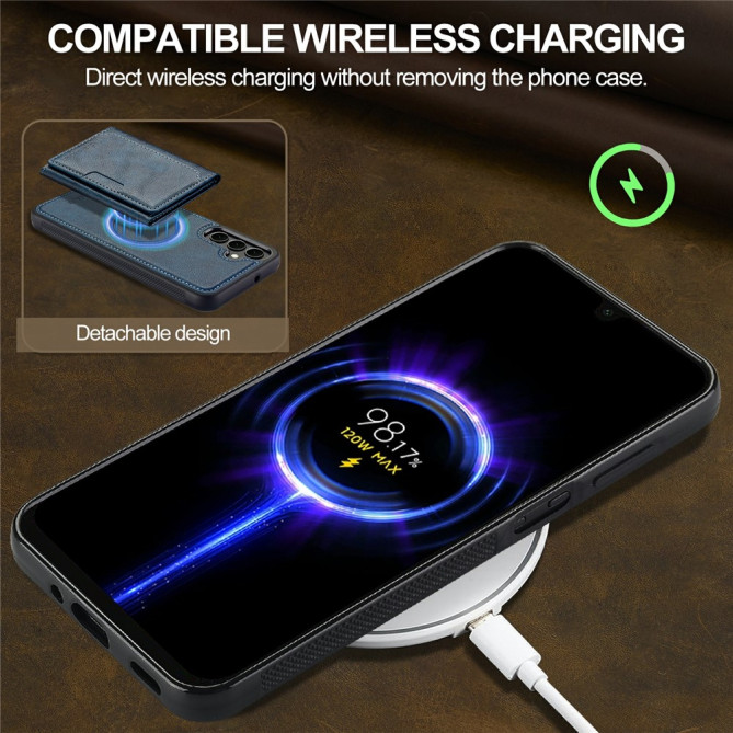 Coque Samsung Galaxy A37 LC.IMEEKE L5 Portefeuille Détachable