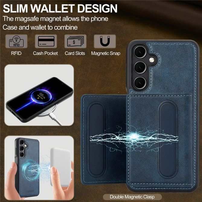 Coque Samsung Galaxy A37 LC.IMEEKE L5 Portefeuille Détachable