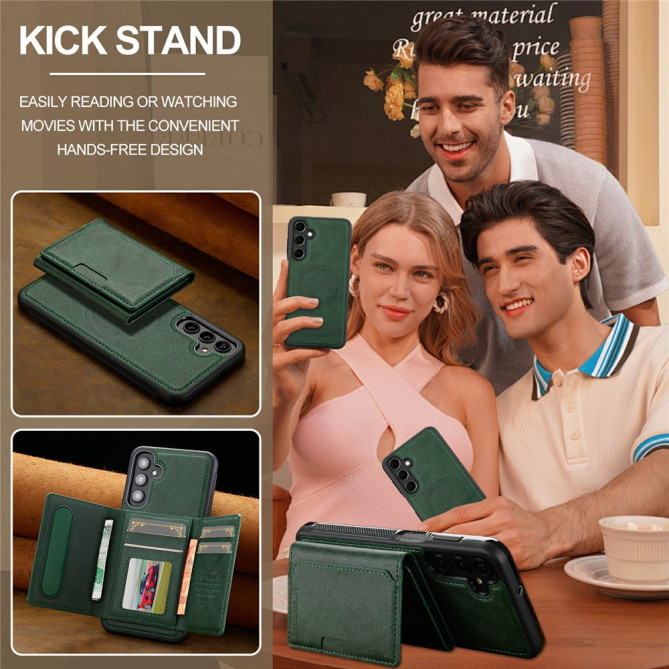 Coque Samsung Galaxy A37 LC.IMEEKE L5 Portefeuille Détachable