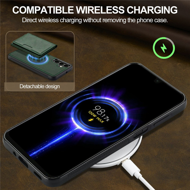 Coque Samsung Galaxy A37 LC.IMEEKE L5 Portefeuille Détachable