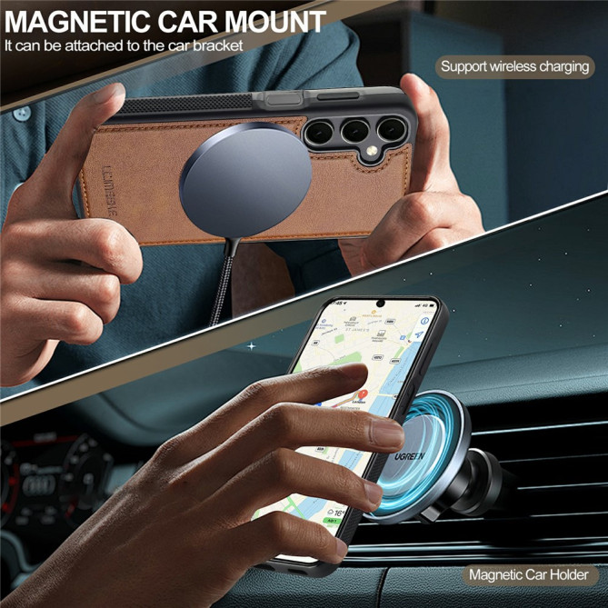 Coque Samsung Galaxy A37 LC.IMEEKE L5 Portefeuille Détachable