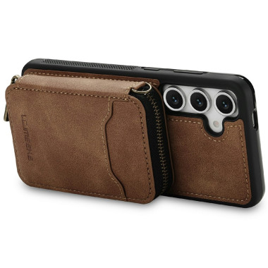 Housse Samsung Galaxy A37 LC.IMEEKE L6 Portefeuille Fermeture Éclair TPU + PC