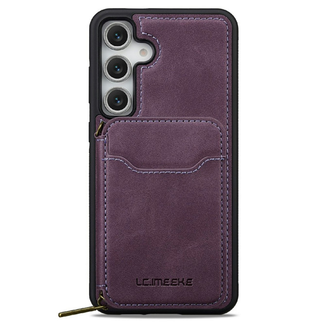 Housse Samsung Galaxy A37 LC.IMEEKE L6 Portefeuille Fermeture Éclair TPU + PC