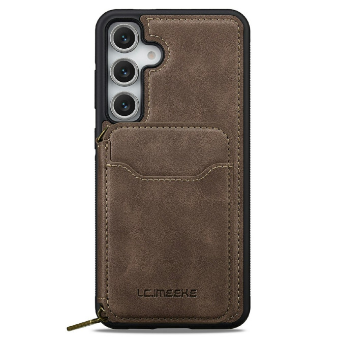 Housse Samsung Galaxy A37 LC.IMEEKE L6 Portefeuille Fermeture Éclair TPU + PC