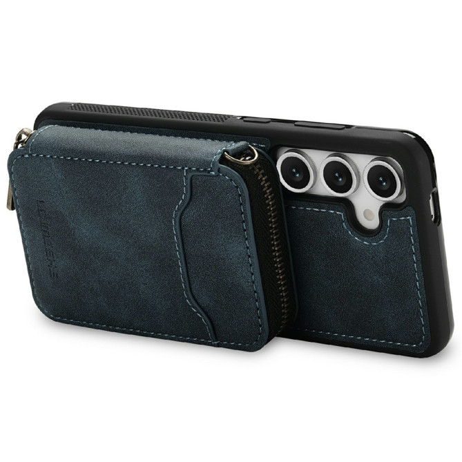 Housse Samsung Galaxy A37 LC.IMEEKE L6 Portefeuille Fermeture Éclair TPU + PC