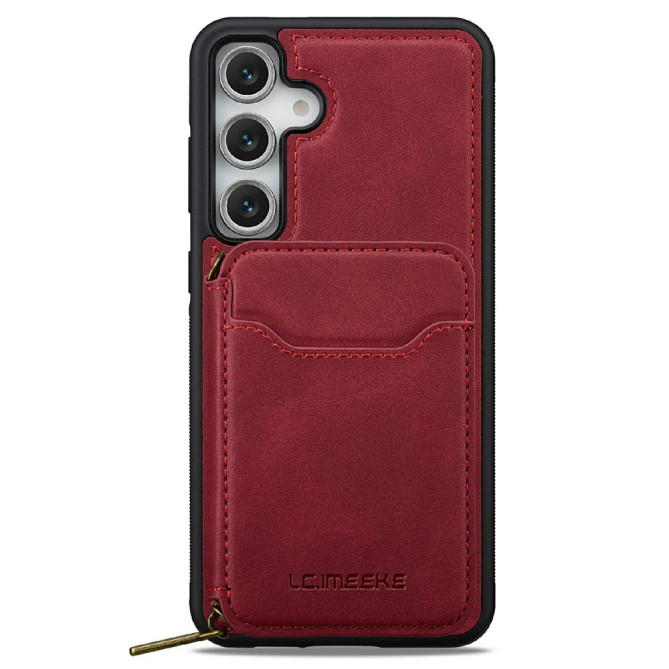 Housse Samsung Galaxy A37 LC.IMEEKE L6 Portefeuille Fermeture Éclair TPU + PC