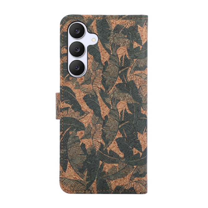 Housse Samsung Galaxy A37 Feuilles Portefeuille Support ALBA