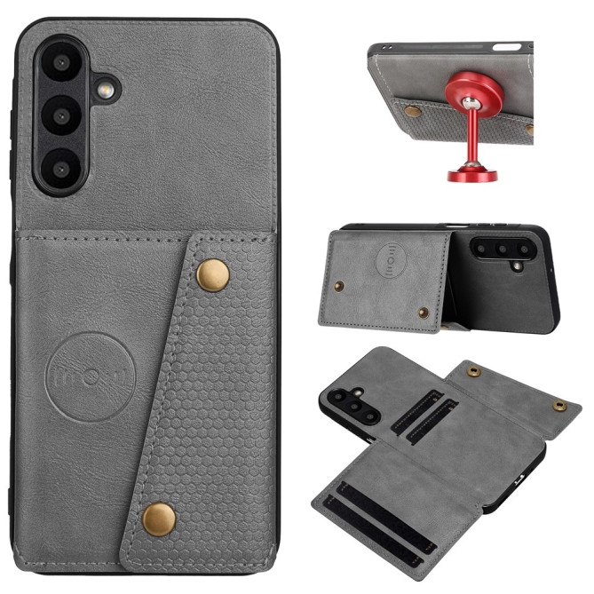 Coque Samsung Galaxy A37 Effet Cuir avec Portefeuille Intégré et Support